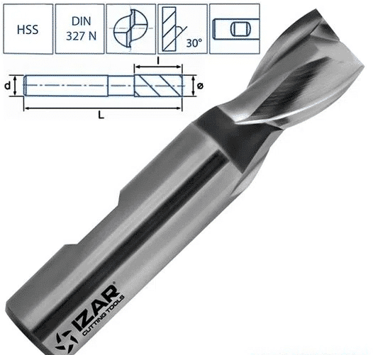 Izar Cutting Toolsin valmistama HSS jyrsintappi, joka on suunniteltu erityisesti teräksen viimeistelyyn
